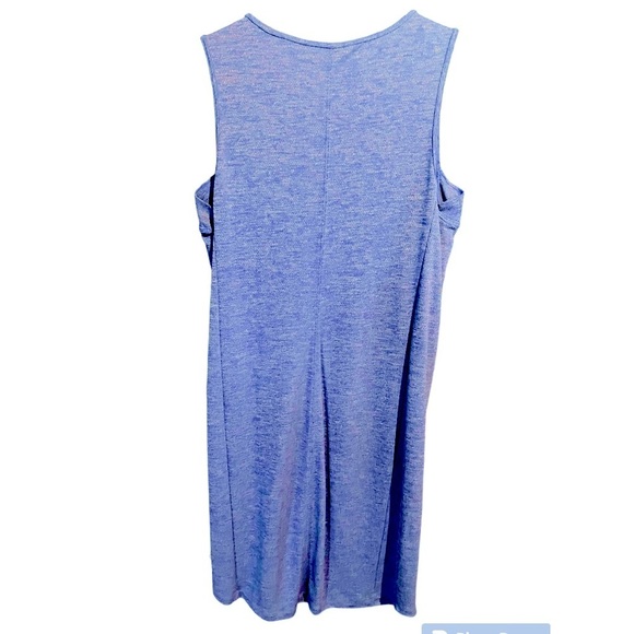 Duluth Trading Co. Women's Blue Sleeveless Space Dye Lightweight‎ Tank Dr… - Picture 3 of 5